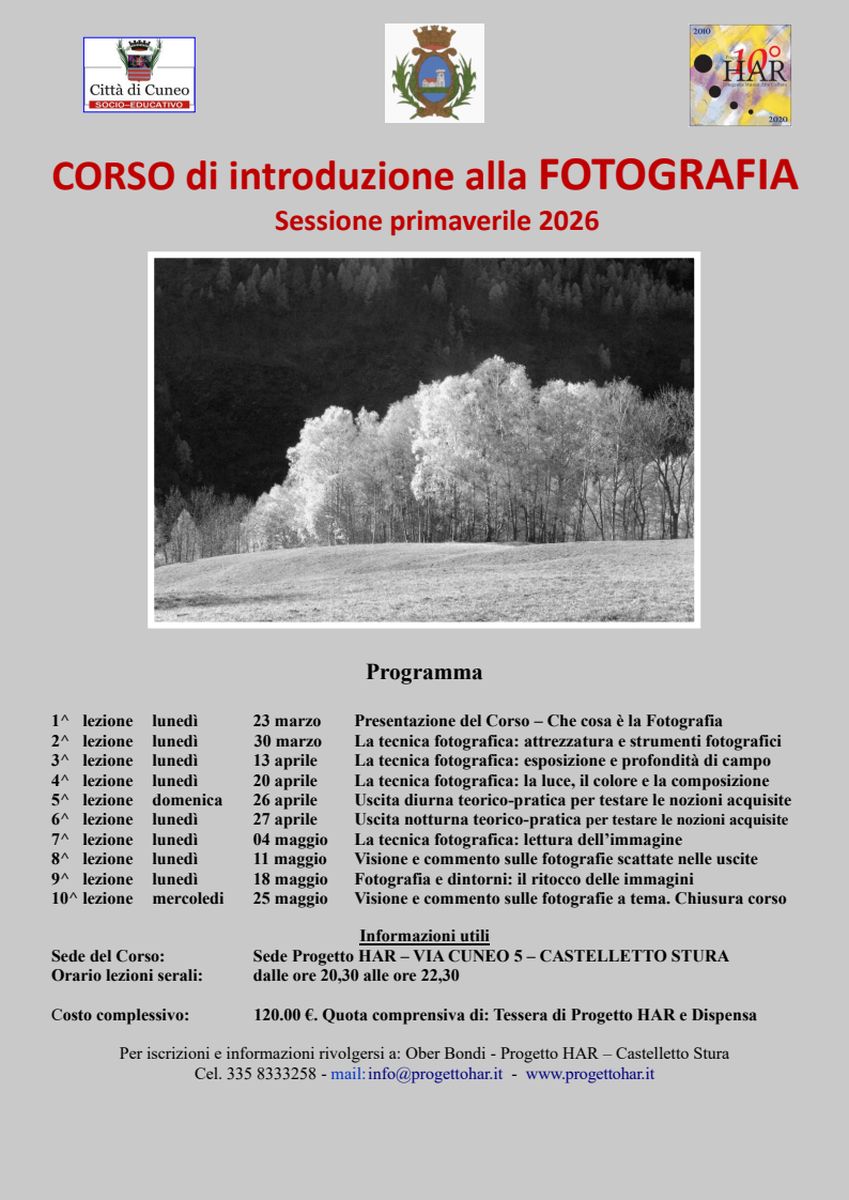 Corso introduttivo - primavera 2026